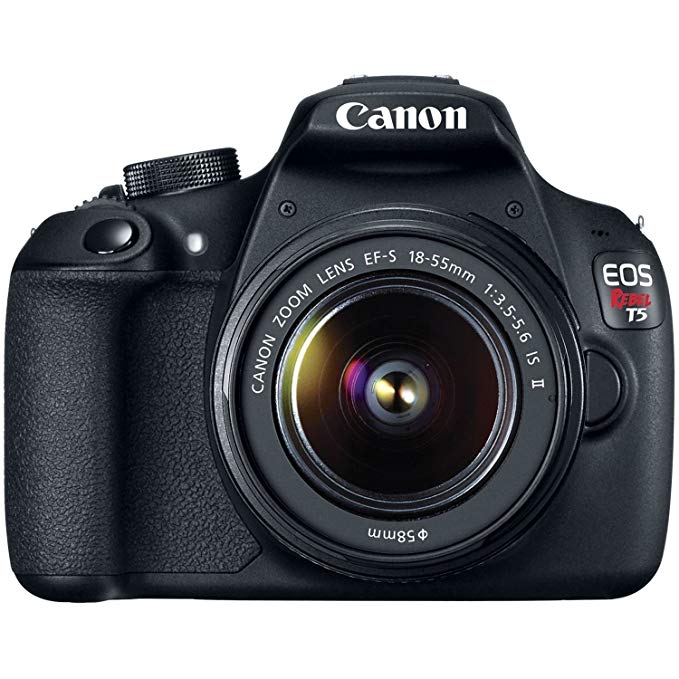 Canon EOS Rebel T5 18.0MP Digital SLR Camera Kit with EF-S 18-55mm IS II Lens - Black (CERTIFIED REFURBISHED)