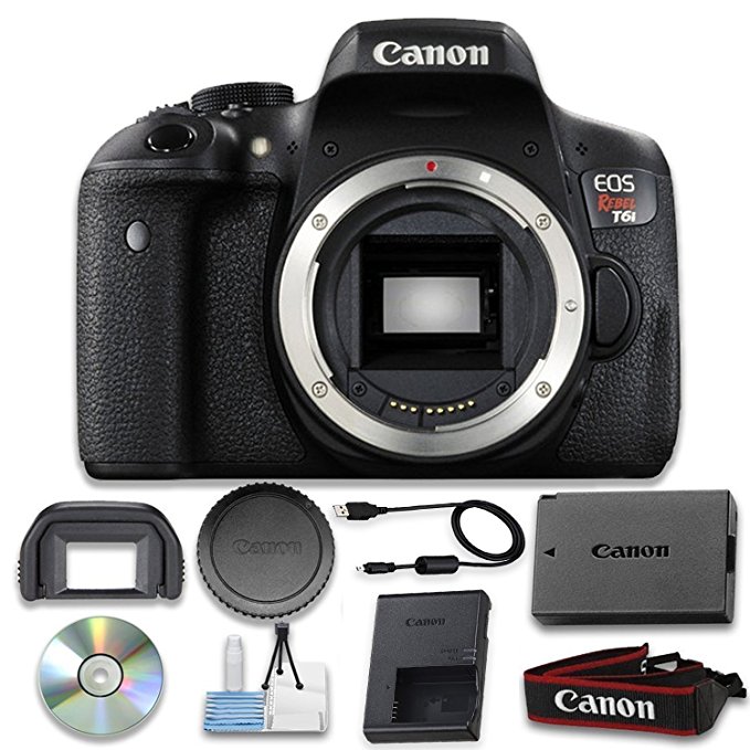Canon EOS Rebel T6i Digital SLR (Body Only) - Wi-Fi Enabled International Version (No Warranty)