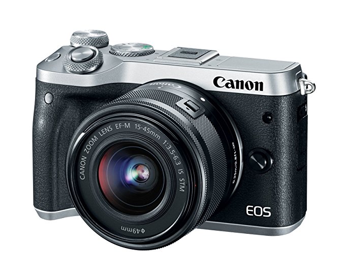 Canon EOS M6 (Silver) EF-M 15-45mm f/3.5-6.3 IS STM Lens Kit