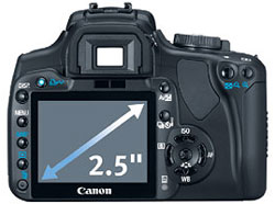 Canon Rebel XTi 2.5-inch LCD