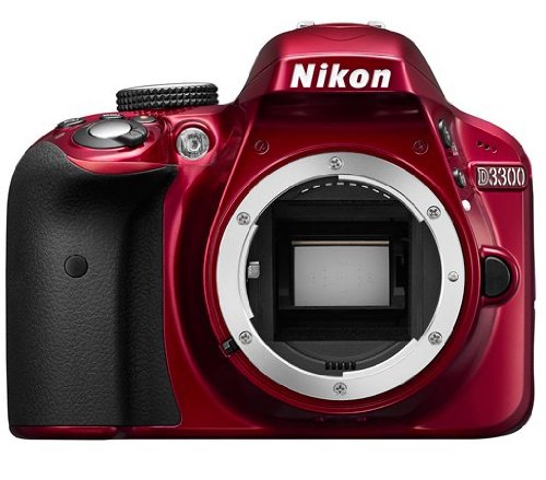 Nikon D3300 24.2 MP CMOS Digital SLR Body Only (Red) - International Version (No Warranty)