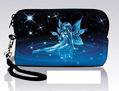 New Arrival Blue Fairy Design Digital Camera Case Bag Pouch +Strap Fr Sony Samsung Nikon Canon Kodak,Samsung Bundle ST76 WB150F DV300F,Nikon COOLPIX P300, S9100, S3100,AW100