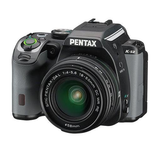 Pentax K-S2 Black Racing Stripe 20MP Weatherized SLR with Lens kit