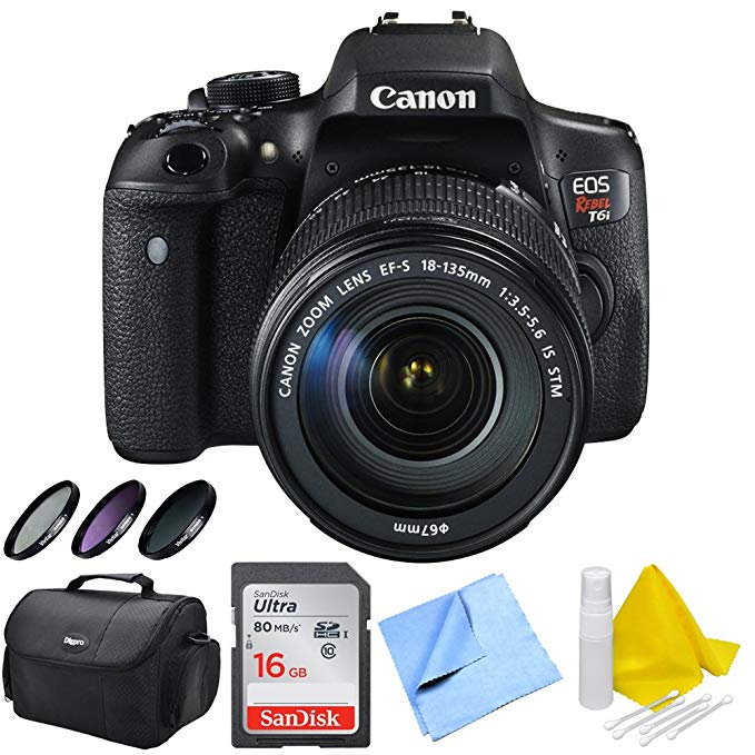 Canon EOS Rebel T6i DSLR Camera and EF-S 18-135mm IS STM Lens Kit 0591C005