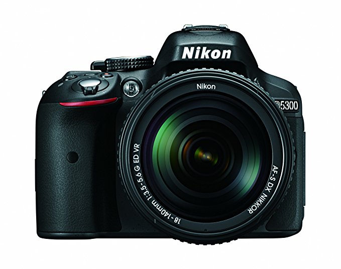 Nikon D5300 24.2 MP CMOS Digital SLR Camera with 18-140mm f/3.5-5.6G ED VR Auto Focus-S DX NIKKOR Zoom Lens (Black)