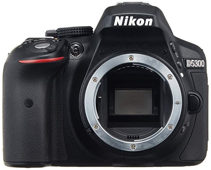 Nikon D5300 24.2 MP CMOS Digital SLR Camera with Built-in Wi-Fi and GPS Body Only (Black) - International Version (No Warranty)