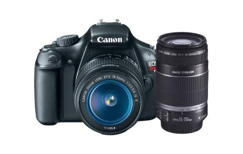 Canon EOS Rebel T3 12.2 MP CMOS Digital SLR with 18-55mm IS II Lens + Canon EF-S 55-250mm f/4.0-5.6 IS Telephoto Zoom Lens