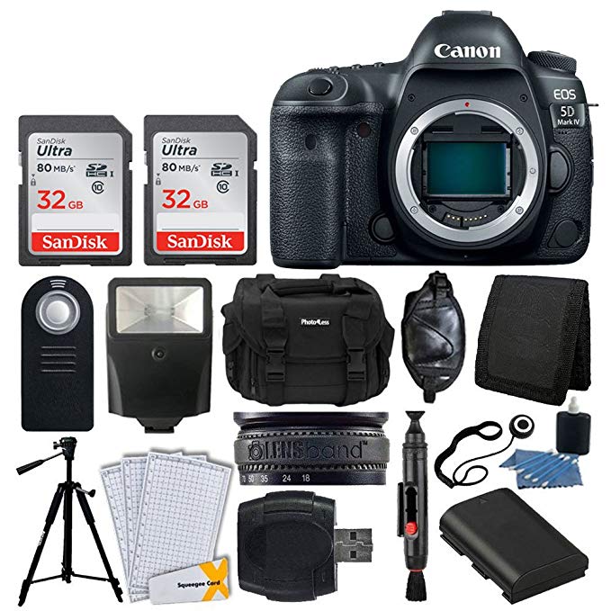 Canon EOS 5D Mark IV DSLR Camera- Professional Accessory Bundle (Accessory Bundle)