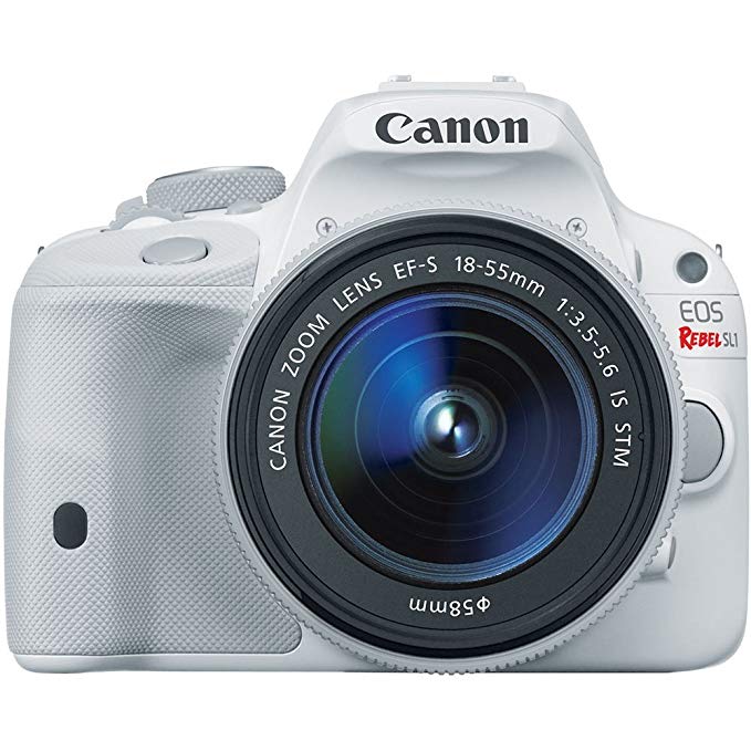 Canon EOS Rebel SL1 Digital SLR with 18-55mm STM Lens (White)