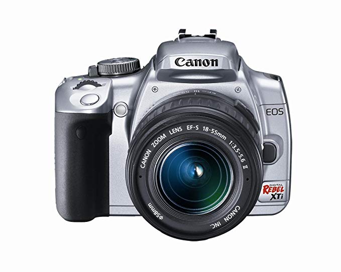 Canon Rebel XTi DSLR Camera with EF-S 18-55mm f/3.5-5.6 Lens (Silver) (OLD MODEL)