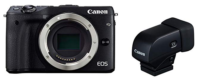 Canon EOS M3 Body (Black) with EVF-DC1 Electronic ViewFinder Kit - International Version (No Warranty)