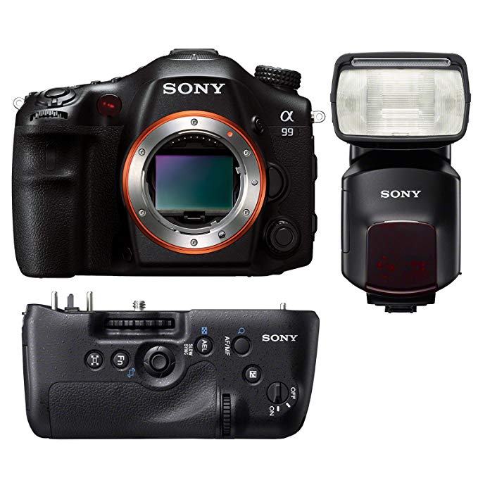 Sony SLT A99 Hard Bundle A99 Grip HVLF60M Flash