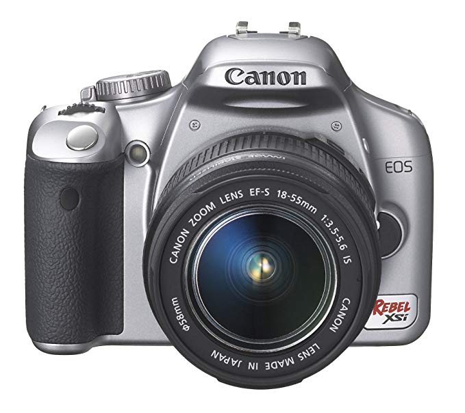 Canon Digital Rebel XSI 12.2 MP Digital SLR Camera with EF-S 18-55mm f/3.5-5.6 IS Lens (Silver)