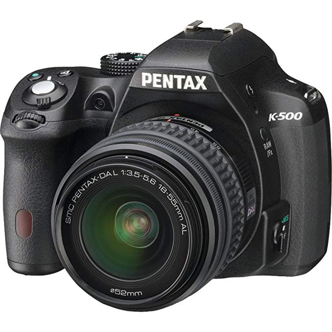 Pentax K-500 16MP Digital SLR Camera Kit with DA L 18-55mm f3.5-5.6 and 50-200mm Lenses (Black)