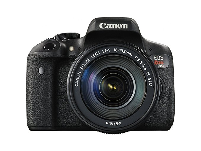 Canon EOS Rebel T6i Digital SLR with EF-S 18-135mm IS STM Lens - Wi-Fi Enabled