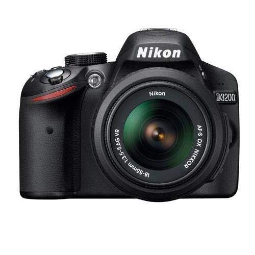 Nikon D3200 Digital SLR Camera with 18-55mm NIKKOR VR Lens - Black - Refurbished by NIKON USA