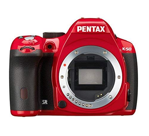 Pentax K-50 16MP Digital SLR Camera with 3-Inch LCD - Body Only (Red)