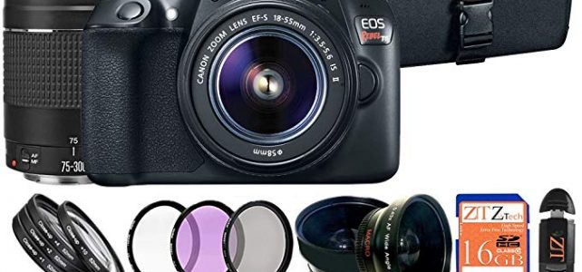 Canon EOS Rebel T6 18MP Digital SLR Camera Retail Packaging Bundle (18-55mm & 75-300mm Premium Bundle) Review