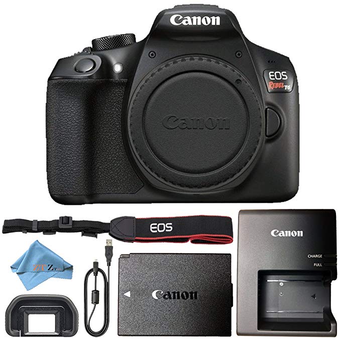 Canon EOS Rebel T6 18MP Digital SLR Camera Retail Packaging Bundle (Body Only)