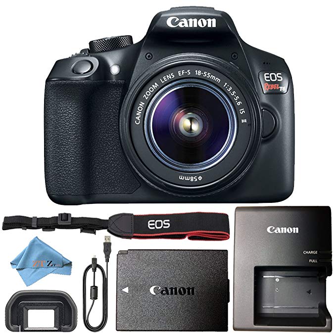 Canon EOS Rebel T6 18MP Digital SLR Camera Retail Packaging Bundle (18-55mm is II)