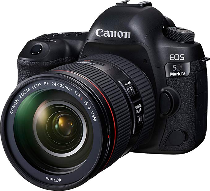 Canon EOS 5D Mark IV Full Frame Digital SLR Camera with EF 24-105mm f/4L is II USM Lens Kit (Certified Refurbished)