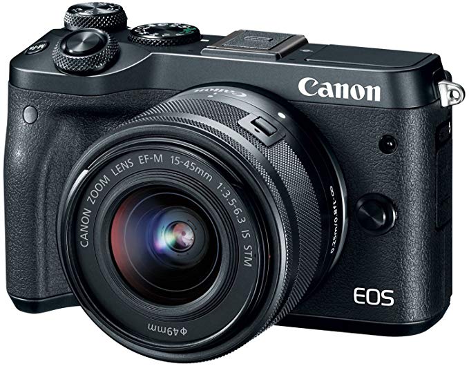 Canon EOS M6 (Black) EF-M 15-45mm f/3.5-6.3 IS STM Lens Kit
