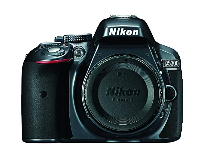 Nikon D5300 24.2 MP CMOS Digital SLR Camera with Built-in Wi-Fi and GPS Body Only (Grey)