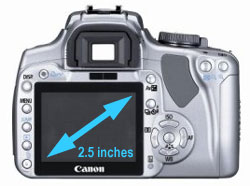 Canon Rebel XTi 2.5-inch LCD